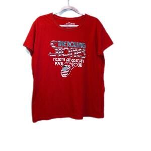 rolling stones tee shirt red